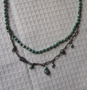 Silpada sterling silver and turquoise necklace